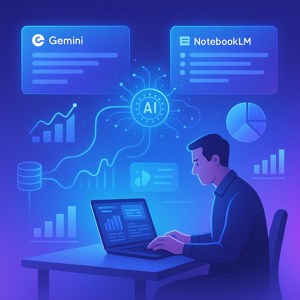 行銷人 AI 實戰指南！Gemini + NotebookLM 工作流，把 10 小時市場研究壓縮成 20 分鐘